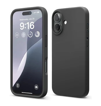 Tfo Matt TPU dėklas, skirtas iPhone 16 Plus, juodas
