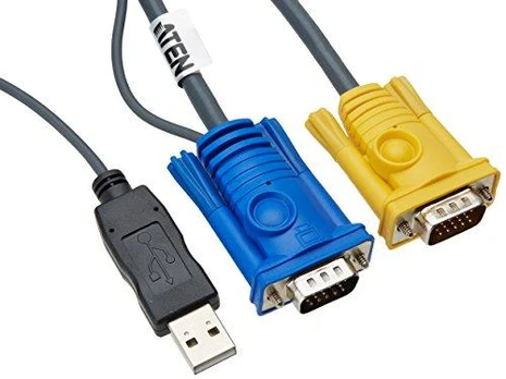 Aten Cable KVM, 2m, Juodas (2L5202UP)