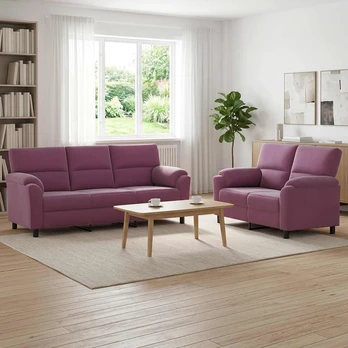 Sofa Sofos komplektas 2 vnt. Violetinė Aksomas