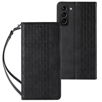Dėklas Magnet Strap Case for Samsung Galaxy S22 + (S22 Plus) Juodas