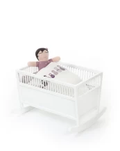 Smallstuff - Cradle, Rosaline - White (51002-02) kaina