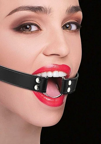 Ouch By Shots Ouch! Ring Gag - Juodas