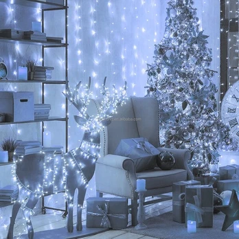 šviesų virtinė 30m, 200 LED su laikmačiu, 8 režimai