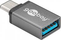 Adapteris USB-C na USB 3.0 Goobay pilkas