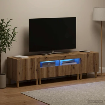 5 dalių LED televizoriaus stovas Artisano ąžuolo