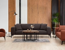 Trivietė sofa Kenzo 3-Grey Pilka kaina