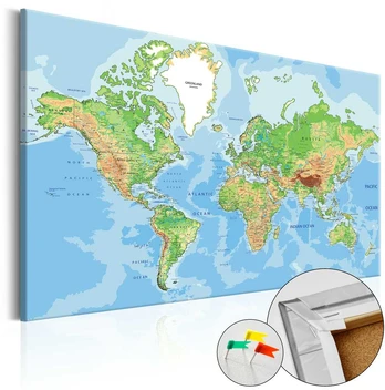 Artgeist Kamštinis paveikslas - World Geography [Cork Map]