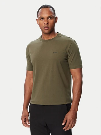 BOSS Marškinėliai Tee 50506373 Žalia Regular Fit