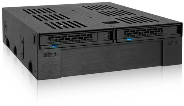 Cremax Icy Dock MB322SP-B drive bay panel Juodas