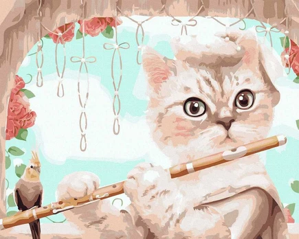 TPS Tapybos rinkinys "Cat and music"