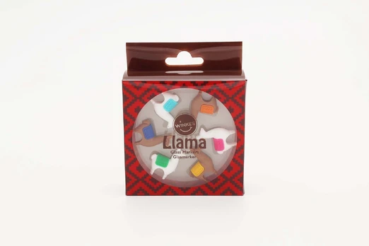 Winkee - Drinks Markers - Llama Glass Markers
