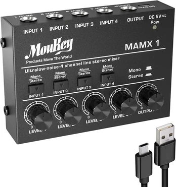 Stiprintuvas Moukey stereo mini garso mikšeris