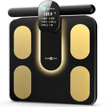 Svarstyklės RunStar 8E SmartScan Pro Body Fat Scale, juodas (FG2305)