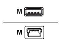 Sharkoon USB 2.0 A-B Mini black 1,0m