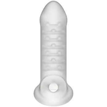 Doc Johnson Jacked Up Thin Extender with Support Strap Frost 15cm