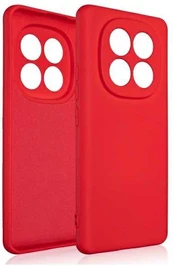 Beline silikoninis Xiaomi Redmi Note 14 Pro Plus 5G dėklas telefonui raudonos spalvos