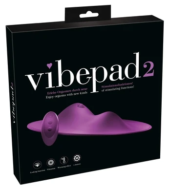 vibepad 2 klitorio stimuliatorius su šildymo funkcija, juodas