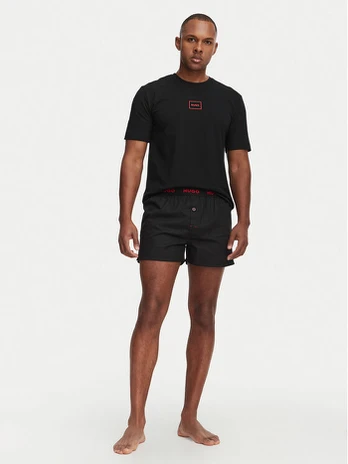 HUGO Pižama Soren Short Set 50575408 Juoda Regular Fit