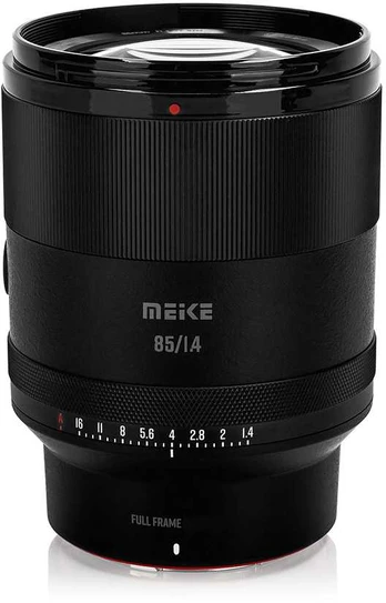 Objektyvas - Meike 85mm f/1.4 AF STM objektyvas Fullframe (Sony E, f/1.4, 0.63m)