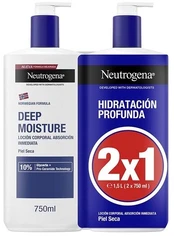 Neutrogena DEEP HYDRATION dry skin lotion pack 2 x 750 ml