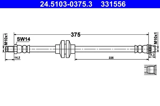 Stabdžių žarnelė ATE 24.5103-0375.3