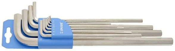 LONG HEX KEYS SET 10 PCS 1.5-12MM UNIOR