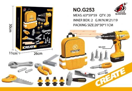 Little Handyman Set Yellow + Backpack