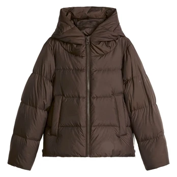 Pūkinė striukė moterims, Ruda, 5000011709 Puffed coat