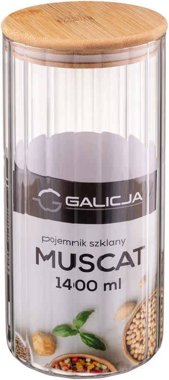 Stiklinis indas, 1,4 L, 10 x 10 x 22,7 cm, 40413, GALICJA