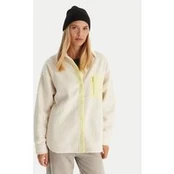 Roxy Fliso džemperis Chloe Kim Polar Shacket ERJPF03231 Écru Regular Fit