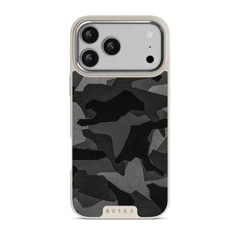 Night Black Camouflage - iPhone 17 Pro Max Case, Elite Light (MagSafe) / Silver