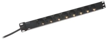 LinkIT 19" maitinimo relė 8xCEE 7/4 5 m CEE 7/7, 16A, 1U