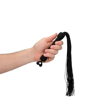 Ouch By Shots Beginners Silicone Whip - Juodas