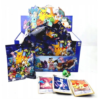 Pokemon kortos 3vnt + Pokemon figūrėlė