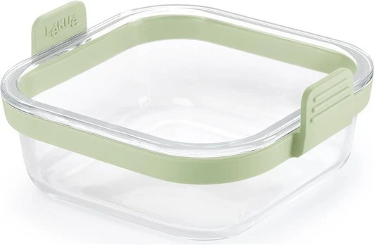 Lékué Air fryer Square Glass Dish - Transparent