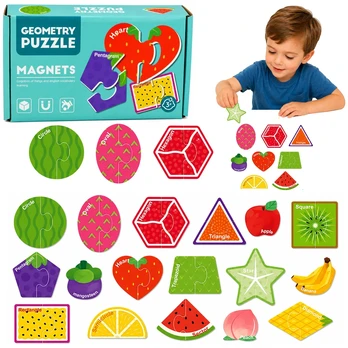 Lean Toys Magnetinė dėlionė 30 vnt.