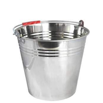 Pramoninis plieninis kibiras su rankena 12L metalinis