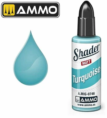 AMMO by MIG Jimenez AMMO MIG - Matinis SHADER dažai Turquoise, 10 ml, 0746