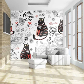 Artgeist Fototapetas - Cats in love