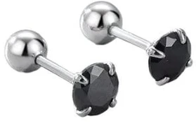 Helix auskarai Juodas 3mm