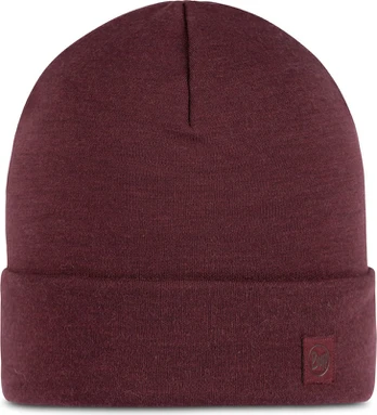 Buff Czapka BUFF MERINO HEAVYWEIGHT BEANIE SOLID GARNET one size
