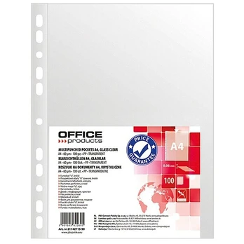 Įmautės skaidrios Office Products, A4, 100 vnt.