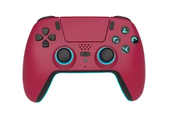 Trade Invaders - Wireless Bluetooth Controller for PS5- LED - Cherry Red kaina