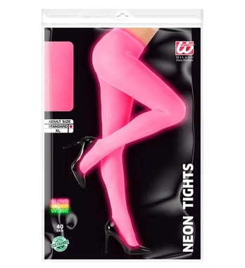 NEON PINK PANTYHOSE 40 DEN