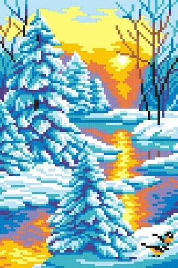 Winter sunset SKN-421