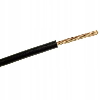 Juodas instaliacinis laidas Lgy 4 mm², 1 metras