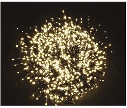Fiesta LED lyskæde med 1000 lys, varm hvid