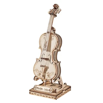 Medinis konstruktorius Robotime Violončelė, 58 d.