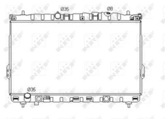 Variklio radiatorius NRF NRF 53353