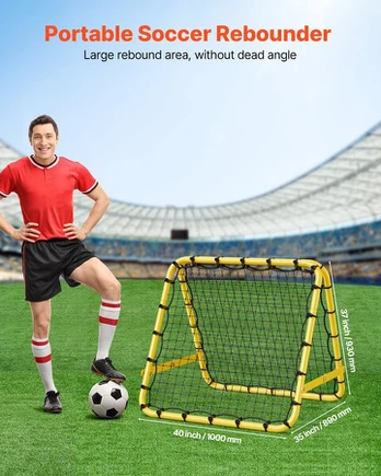 Futbolo atšokimo tinklas Vevor, 37x35x40 cm